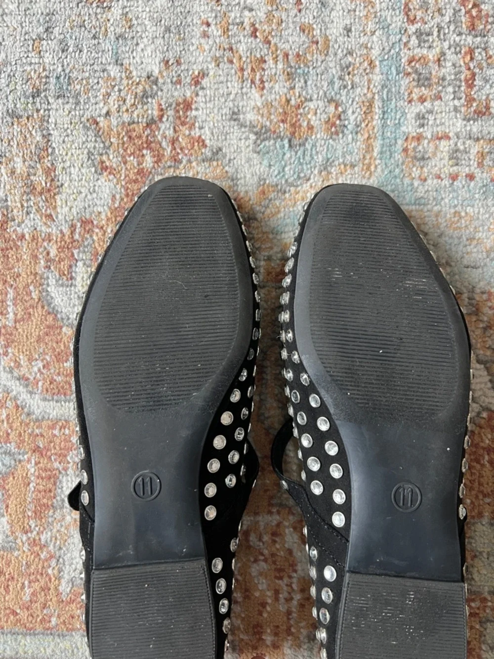 Black Studded Mary Janes - Picture 2 of 7